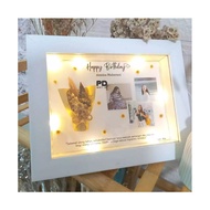 Kado Ultah Aesthetic Bingkai Foto 5R dengan Lampu / Paket kado ulang tahun Murah