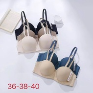 36B 38B 40B Sister Hood wired bra / B cup Half cup strapless bra 有钢圈半杯内衣