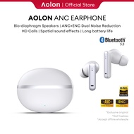 Aolon ANC Earphone Bluetooth 5.3 Active Noise Cancellation -48dB Wireless Headphone Support 3D Spati