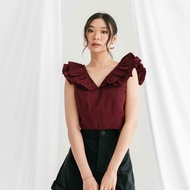 [Guarantee] Frilly Top/Women's Top/Women's Blouse/Korean Blouse