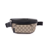【二手】Gucci GUCCI 腰包/斜背包 GG Supreme 腰包 779877 米色/ブラウン/黑色 PVC塗層帆布皮革 GG Supreme 小號腰包