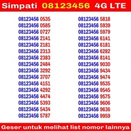 NOMOR CANTIK SIMPATI 08123456 4G LTE MURAH