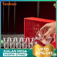 Maotai Cup Wine Set Set Liquor Glasses Shot Glass Crystal Glass Fair Mug Chinese Tass Gift Box Liquor Divider