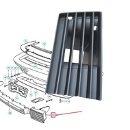 【MR HOT】Front Left Bumper Flap For b-m-w 7 E32 730i 730iL 735i 735iL Sedan 51111974441