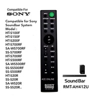 Sony Soundbar Remote Control RMT-AH412U Compatible With HT-S100F HT-S150F HT-S200F HT-S700RF SA-WS70