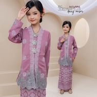 KEBARUNG DANG ANOM KIDS by MOFF 🍀 kebaya labuh songket printed kanak-kanak / kebarung songket bunga 