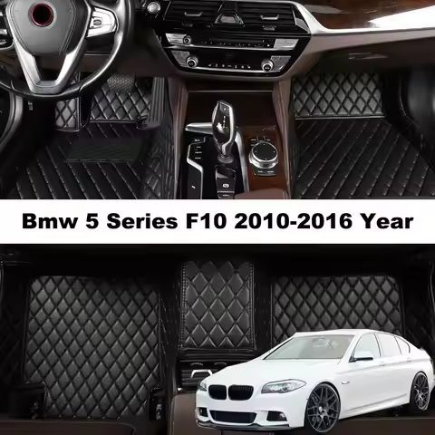 Custom Full Coverage Car Floor Mats for Bmw 5 Series F10 2010-2016 Year Car Accessories Carpet Inter