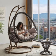 S-T💓Darer Travel Swing Home Balcony Glider Courtyard Hanging Basket Rattan Chair Indoor Swing Hammock Bird's Nest Chair