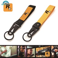 OPENMALL Muti-Pendant Key Holder Nylon Key Tags Keychain Game GTA Auto 5 Car Keyfob Motorcycle Acces