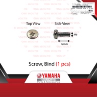 Yamaha Original Lagenda 115 Fuel Injection FI (0704) Screw Cover Exhaust Panjang 12mm Bunga - 98980-