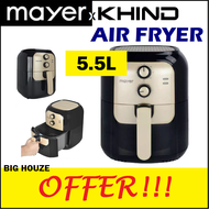 Khind Mayer 5.5L Non Stick Air Fryer MMAF505 with Cold Touch Handle