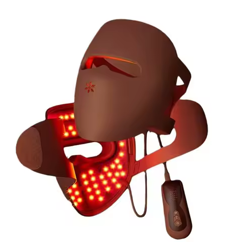Soft Led Face Mask Advanced Silicone Leather Photon Therapy for Skin Rejuvenation