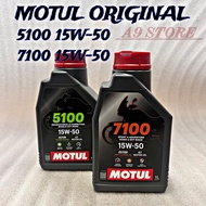 Motul 4T Motorcycle Engine Oil Minyak Hitam 1L 1 Liter 7100 15W-50 5100 15W-50