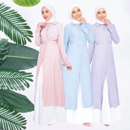 🔥CLEARANCE NASYAA MINI DRESS🔥Set Blouse Dan Skirt Blouse Labuh Pleated Skirt Blouse Labuh Muslimah