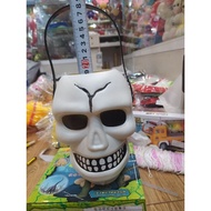 Halloween decorative skull candy basket