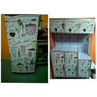 1-door Refrigerator STICKER/Plate Rack 2in1 kichen Motif