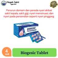 Biogesic Paracetamol Tablet - Obat Demam dan Pereda Nyeri Strip 4's