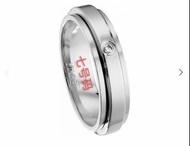 伯爵戒指 單鑽旋轉情侶戒指 採用CNC精雕復刻高版本 現貨供