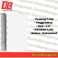 Kawat Ayam 75m  / kawat ayam 15m  /  kawat kandang hexagonal / kawat itik burung pagar /  Kawat Peng