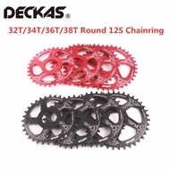 DECKAS 12 Speeds shimano m7100 M8100 M9100 MTB Crankset 32T 34T 36T 38T  Round Center Lock Chainring