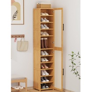 Shoe Cabinet Bamboo Simple Multi-layer Breathable Shoe Rack Cabinet Household 33cm Large Size Shoe Storage Shoe Rack