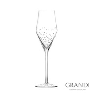 【GRANDI】極光260 施華洛世奇水鑽會呼吸的香檳杯260ml(2入組)
