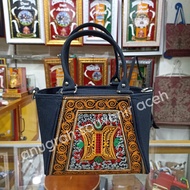 Tas Handbag Selempang mini wanita bordiran motif khas Aceh premium