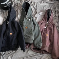 OAL4 Japanese Trendy J130 Zipper Hooded Canvas Jacket Loose Large Size Retro Washed Jacket Cotton Au