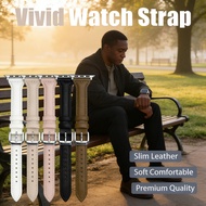 Vivid 42mm/46mm IWatch Series 10 Strap For iatch Leather Slim