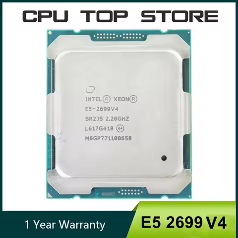 Intel xeon CPU E5 2699 V4 22-Core 2.2GHz 145W SR2JS 2699V4 LGA 2011-3 Processor