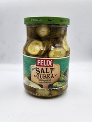 Felix saltgurka 715 gr / salted sliced cucumber Felix brand