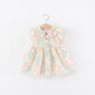 Summer New Baby Girl Dress Sweet Floral Children'S Clothing (9 Months -4 Years Old)