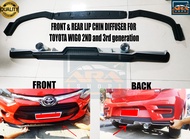 TOYOTA WIGO Front & Rear Lip Chin Diffuser for 2nd-3rd Gen from 2018 to 2020