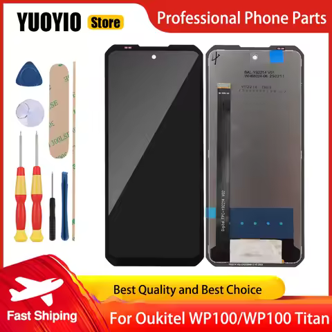 Original LCD Display For Oukitel WP100 Titan Touch Screen Digitizer Assembly Replacement Free Disass