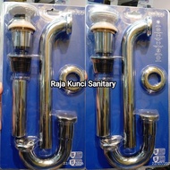 Dekson Swan Siphon Dekkson P-Trap AVP 9011/AVP 9010 BR Chrome Polish
