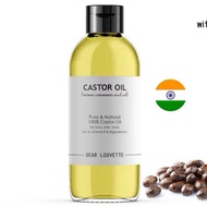 100% First Grade Pure Castor Oil Natural Cold Pressed Carrier Oil Face Body Massage Oil Minyak Badan