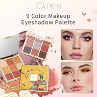 CATKIN 9 Colors Eyeshadow Palette Soft Texture Matte&Shimmer Easy to Apply High Pigment Eye Shadow 1
