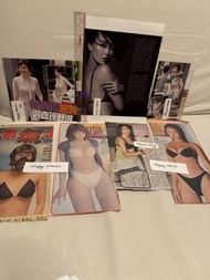 張曼玉林青霞等及日本水着明星等共7份報紙雜誌剪