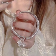 9999 Silver Bracelet Female Pure Silver Palace Bell Silver Bracelet Chopsticks Young Style Bracelet 