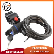 EcoSport Bicycle Cable Lock Bike Cycle Heavy Duty Coil Combination Security Steel Spiral Lock (Black