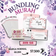 100 Pcs Undangan Code Avis 138 Lengkap Opp Dan label | Undangan Pernikahan | Blangko Undangan Murah|