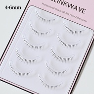 5 Pair Clear Band Lower Eyelashes Handmade False Eyelashes Bottom Lashes Natural Manga Lashes douyin