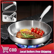 316 Stainless Steel Frypan Frying Pan Induction compatible Cookware Omelet Pan For Gas Stove