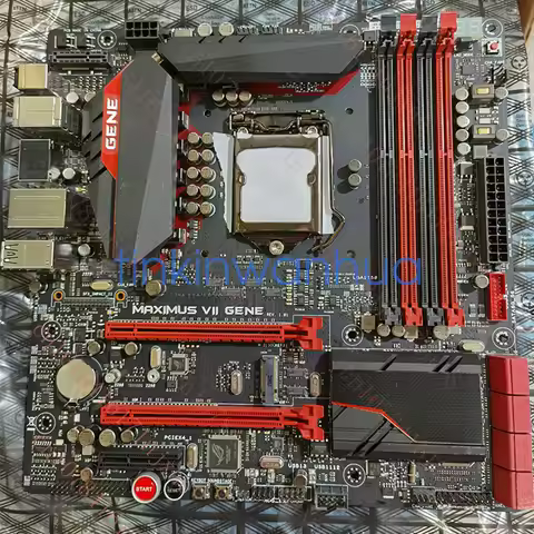 used For Asus Maximus VII Gene Z97 mATX LGA1150 Motherboard I/O tested Mainboard.