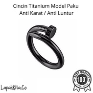 Cincin Pria Wanita Cincin Titanium Cincin Pria Wanita Titanium Hitam