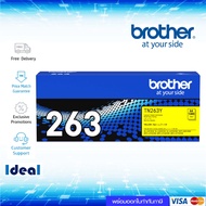 หมึกพิมพ์เลเซอร์ Brother TN-263Y สีเหลือง ของแท้ Yellow Original Toner Cartridge ใช้ได้กับเครื่อง Br