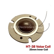 CROWN HT-46/HT-38 Voice Coil for Tweeter 25mm inner coil Replacement Coil with case