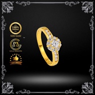 GOLD MAKERS Cincin Emas 916 + Batu Zirconia / 916 Gold Ring + Zirconia Stone