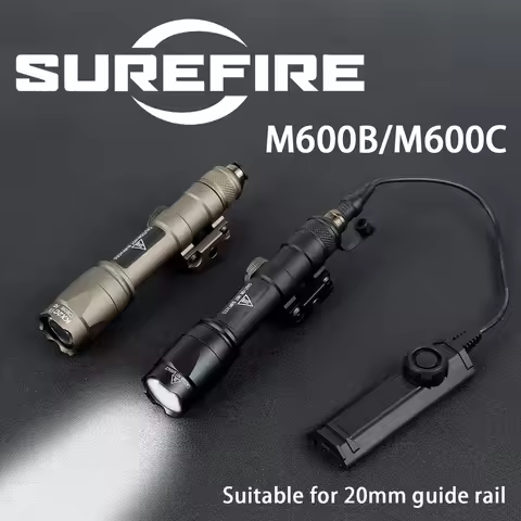 Airsoft SureFire M600 M600B M600C Tactical Weapons Flashlight Hunting Spotlight AR15 Rifle Scout Lig