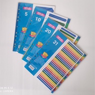 Kidario A4 Colourful Index Divider 11Hole (TYPE PLASTIC)